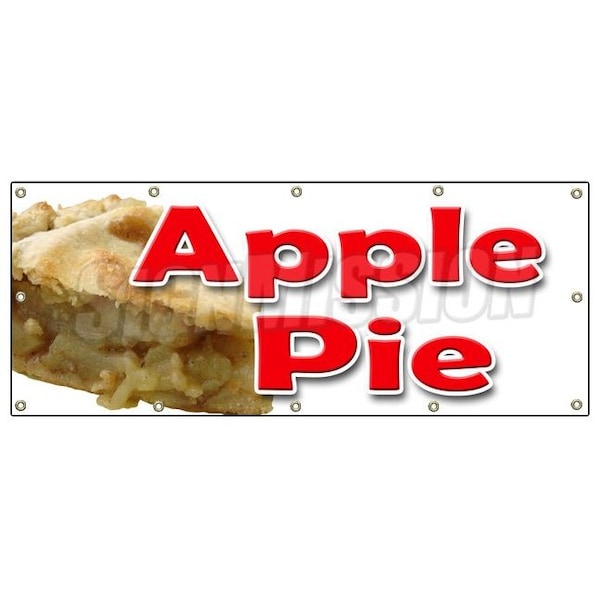 APPLE PIE BANNER SIGN baker sweets crust dutch cobbler home made fresh
